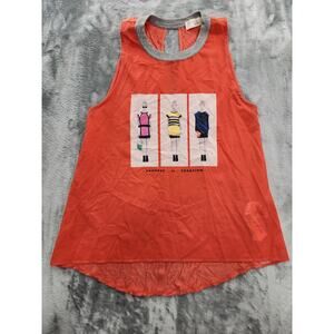 Zara W&B Collection Mixed Media High Low Tank Size M Orange Process of Creation